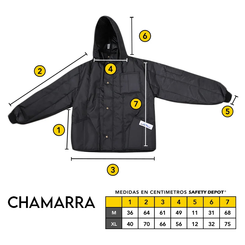 CHAMARRA TÉRMICA PARA FRÍO
