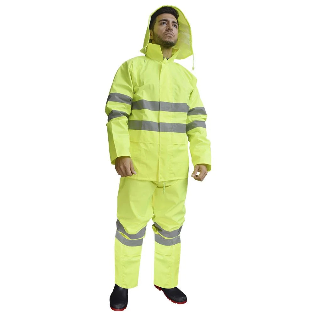 IMPERMEABLE DE ALTA VISIBILIDAD CUERPO COMPLETO MOD. JSPHV-L