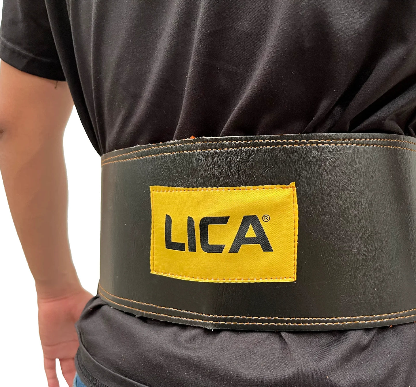 FAJA DE VAQUETA 100% CUERO ERGONÓMICA MOD. FV