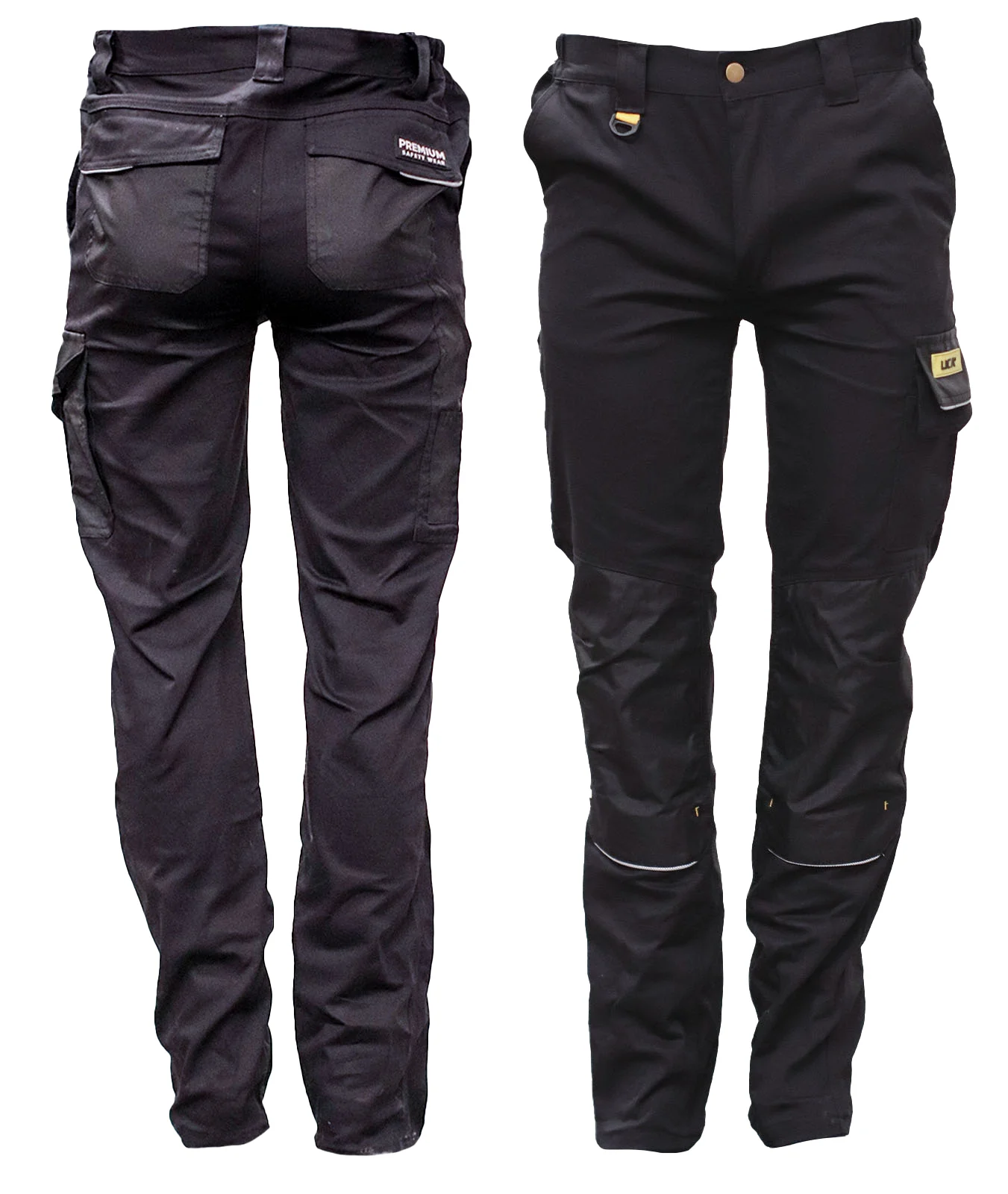 PANTALÓN DE SEGURIDAD NEGRO CON BOLSAS MOD. PANT-PREMIUM