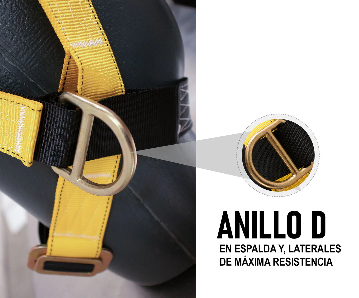 Arnés estilo x con 3 anillos Mod. ARN-3AX