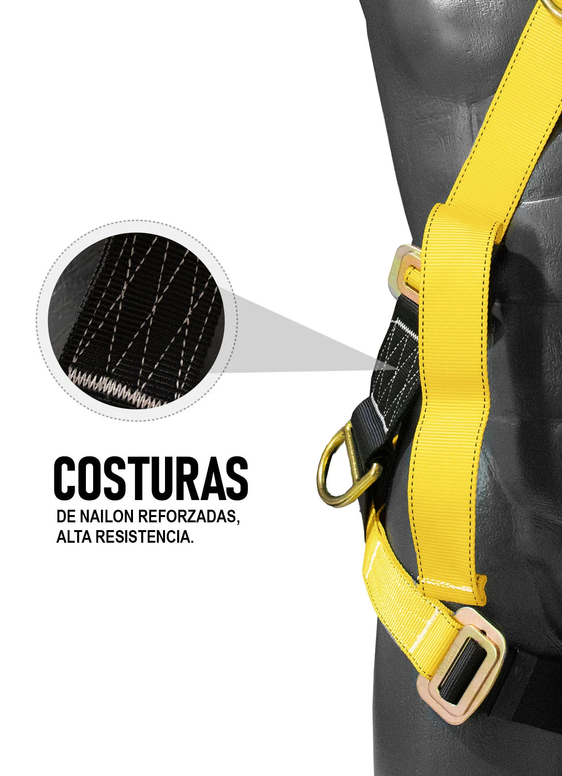 Arnés estilo x con 3 anillos Mod. ARN-3AX