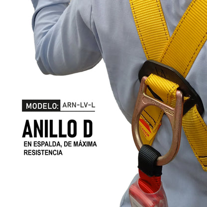 ARNÉS DE CUERPO COMPLETO CON AMORTIGUADOR MOD. ARN-LV-L
