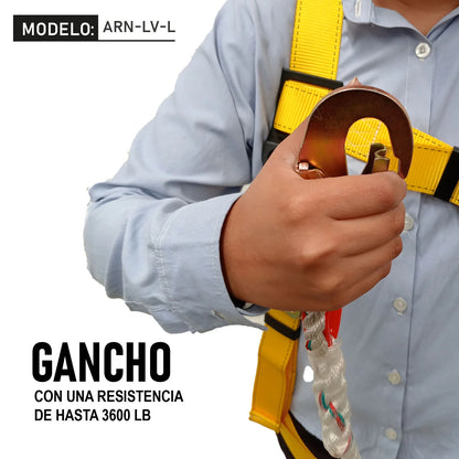ARNÉS DE CUERPO COMPLETO CON AMORTIGUADOR MOD. ARN-LV-L