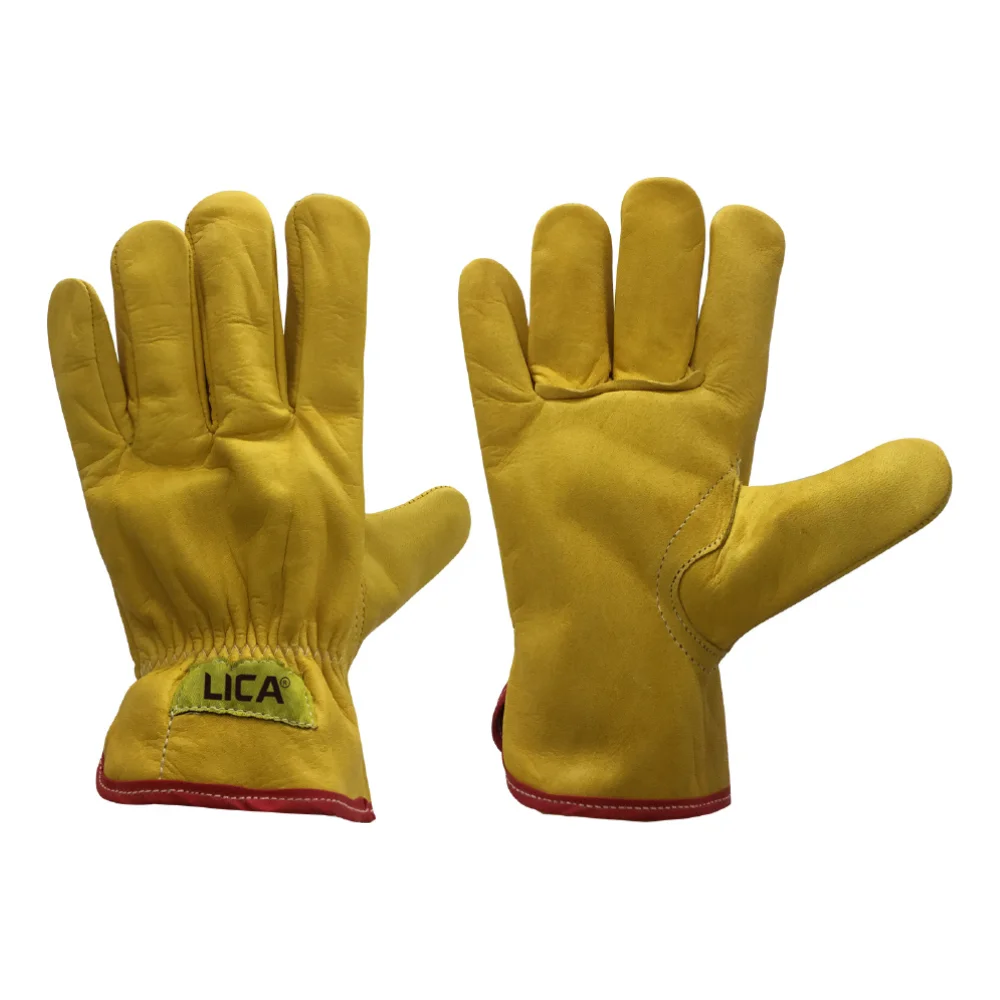 GUANTE DE PIEL DE RES CON RESORTE PARA OPERADOR MOD. B183RG-L