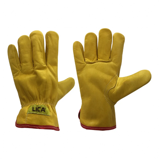 GUANTE DE PIEL DE RES CON RESORTE PARA OPERADOR MOD. B183RG-L
