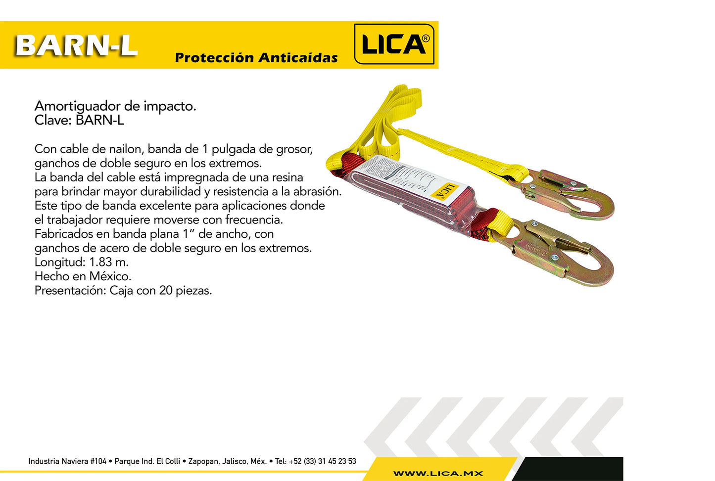 AMORTIGUADOR DE IMPACTO MOD. B-ARN-L
