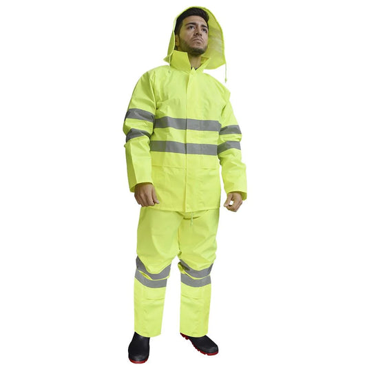 IMPERMEABLE DE ALTA VISIBILIDAD CUERPO COMPLETO MOD. JSPHV-L