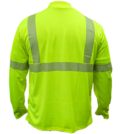 PLAYERA TIPO POLO ALTA VISIBILIDAD MANGA LARGA MOD. POLOHV-ML-I