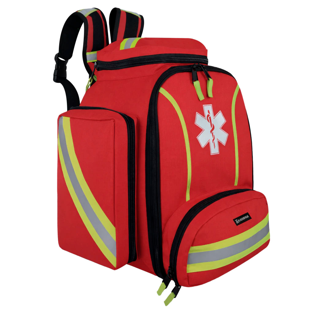Maletín Paramédico KAMPAK KAP047 37L | Mochila de Emergencias Médicas con Organizador Interno, Material Reflectante y Compartimentos Profesionales